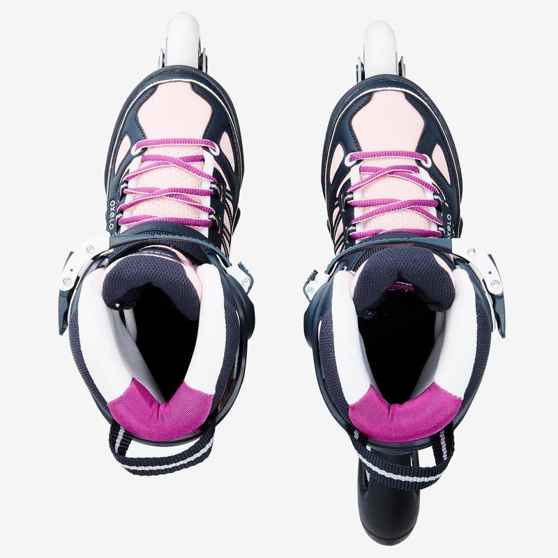 Inline Fitness Skates N. 5 - Over 10 years and adults - Blue, pink