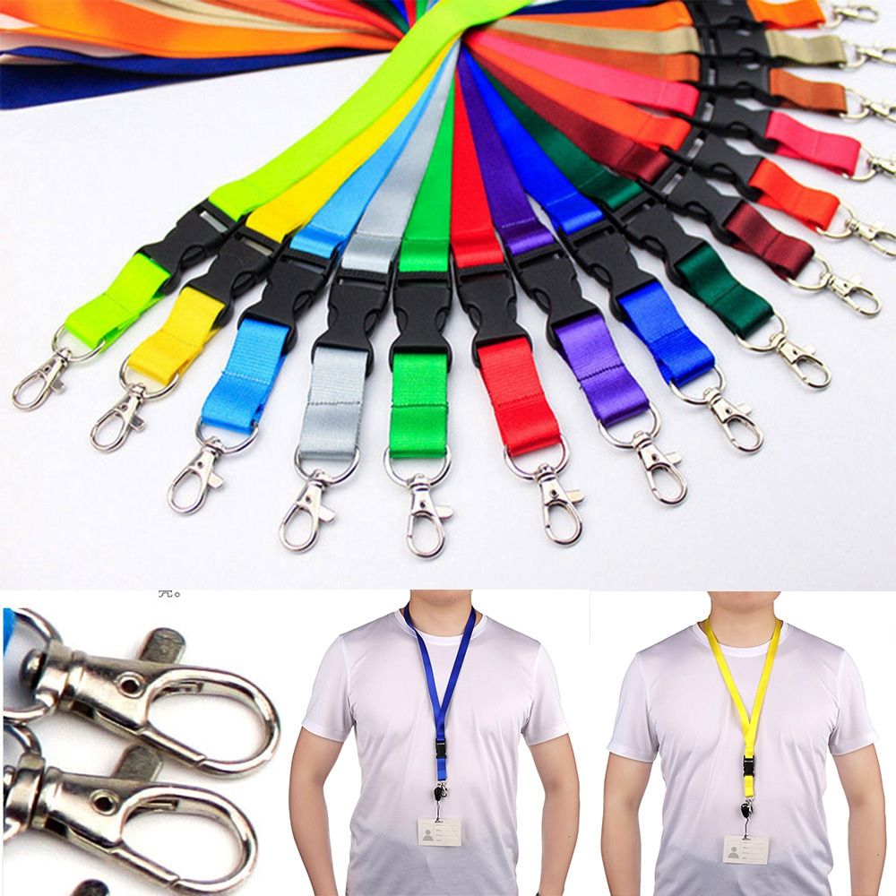 QIZI9595 Pure Color ID Card Rope Personality Fashion Mobile Phone Straps Mobile Phone Lanyard Keys Gym Holder Neck Strap