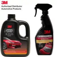 3M ผลิตภัณฑ์ แชมพูล้างรถ ผสมแว๊กซ์ 1ลิตร 00W และ น้ำยาเคลือบรถ เพิ่มความเงา 34LT 400ml 3M Gloss Enhancer & Car Wash