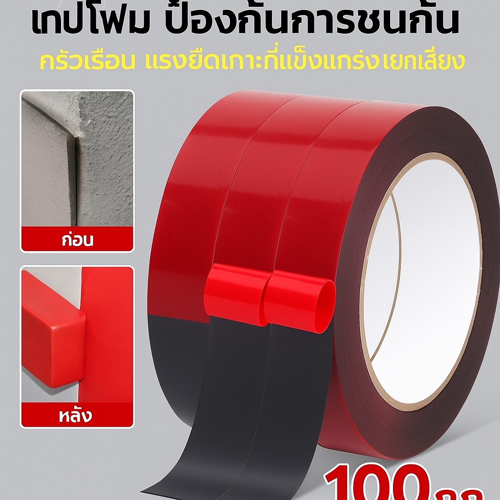 เทปฝ้ายโฟมสีดํา เทปฝ้ายโฟมสีดํา ราคา 140 บาท*ส่งฟรี