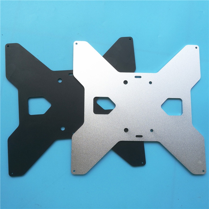 SWMAKER TEVO Tarantula aluminum Y Carriage heated support Plate black silver Anodized for HE3D / Tarantula 3D Printer