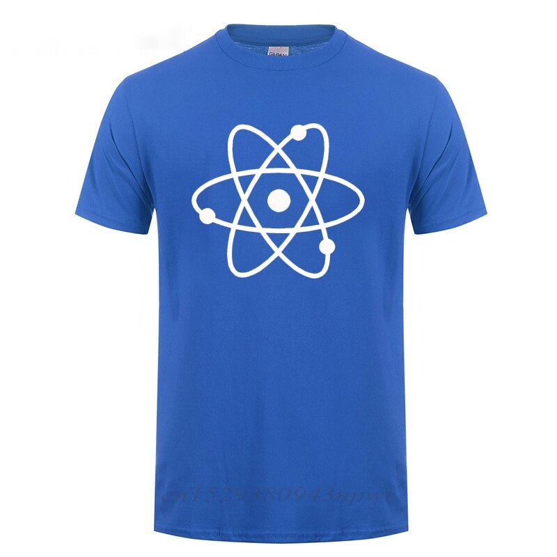 Kaus Ilmu Atom Keren Kaus Katun Longgar Leher Bulat Lengan Pendek Pria Geek Nerd Harajuku Kaus Kasual Kaus Pakaian Pria XS-4XL-5XL-6XL