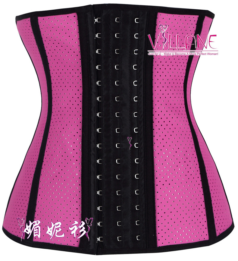 Court exercise waist support of corsets postpartum belly in the rubber belt mesh breathable garment