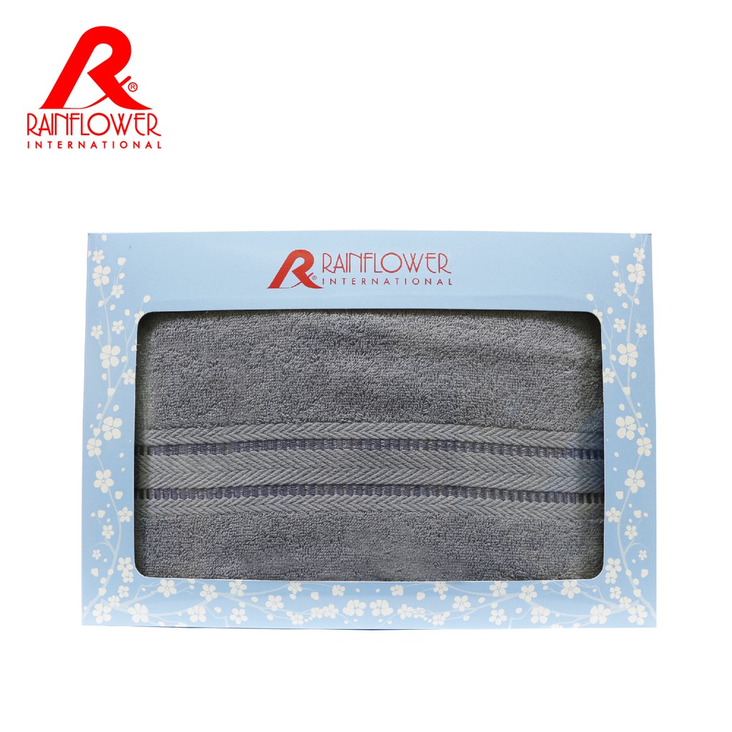 Rainflower ผ้าเช็ดตัว Pure Cotton ขนาดมาตรฐาน 27"x54" (67x135cm.) ทอด้ายเดี่ยว (MST90127)