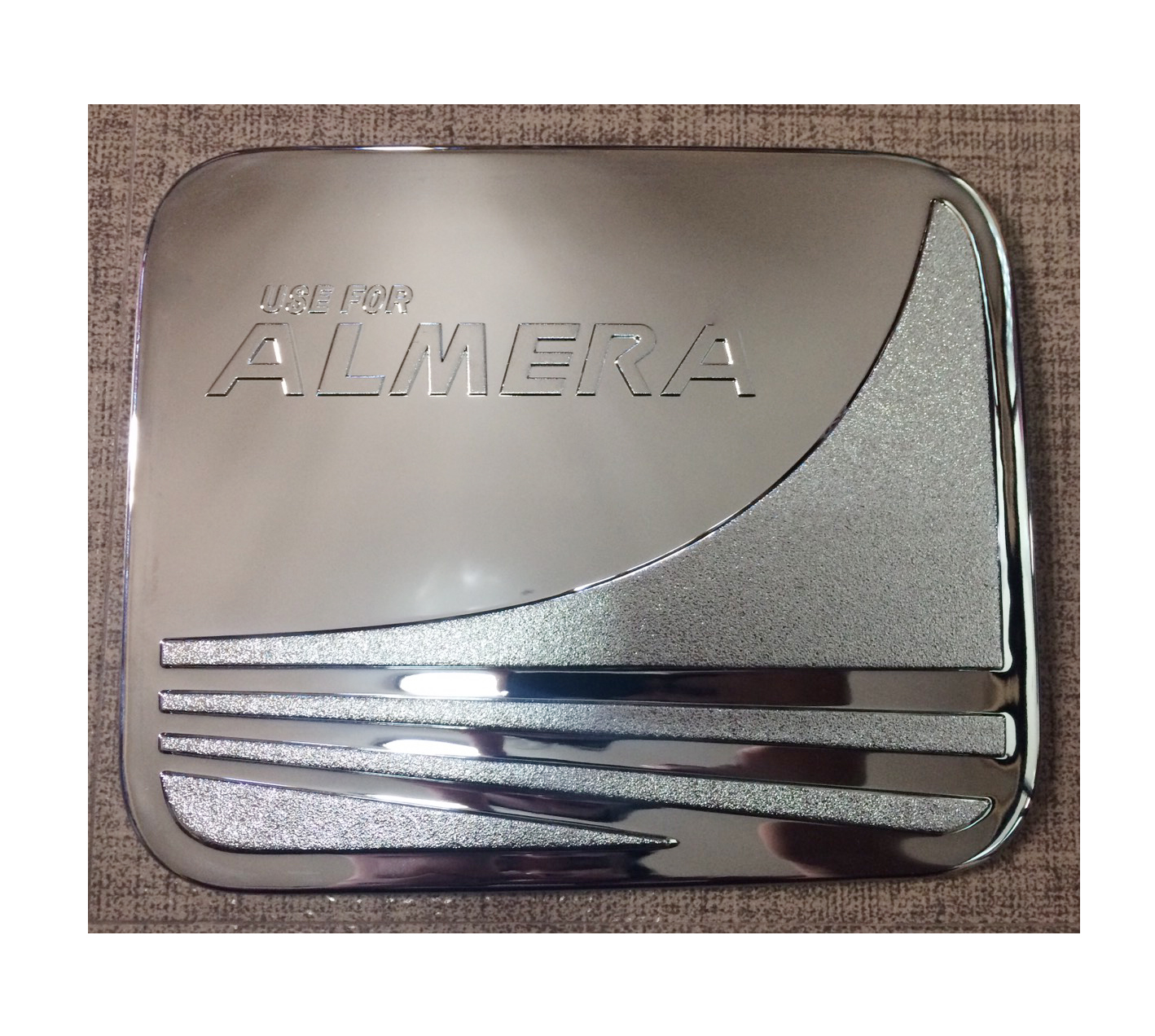 ครอบฝาถังน้ำมัน นิสสัน อัลเมร่า Nissan Almera 2011-2019 ชุบโครเมี่ยม ราคา 219 บาท*ส่งฟรี