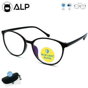 ภาพหน้าปกสินค้าALP Computer Glasses แว่นกรองแสง แว่นคอมพิวเตอร์ กรองแสงสีฟ้า Blue Light Block  กันรังสี UV, UVA, UVB กรอบแว่นตา Vintage Oval Style รุ่น ALP-E035 ที่เกี่ยวข้อง