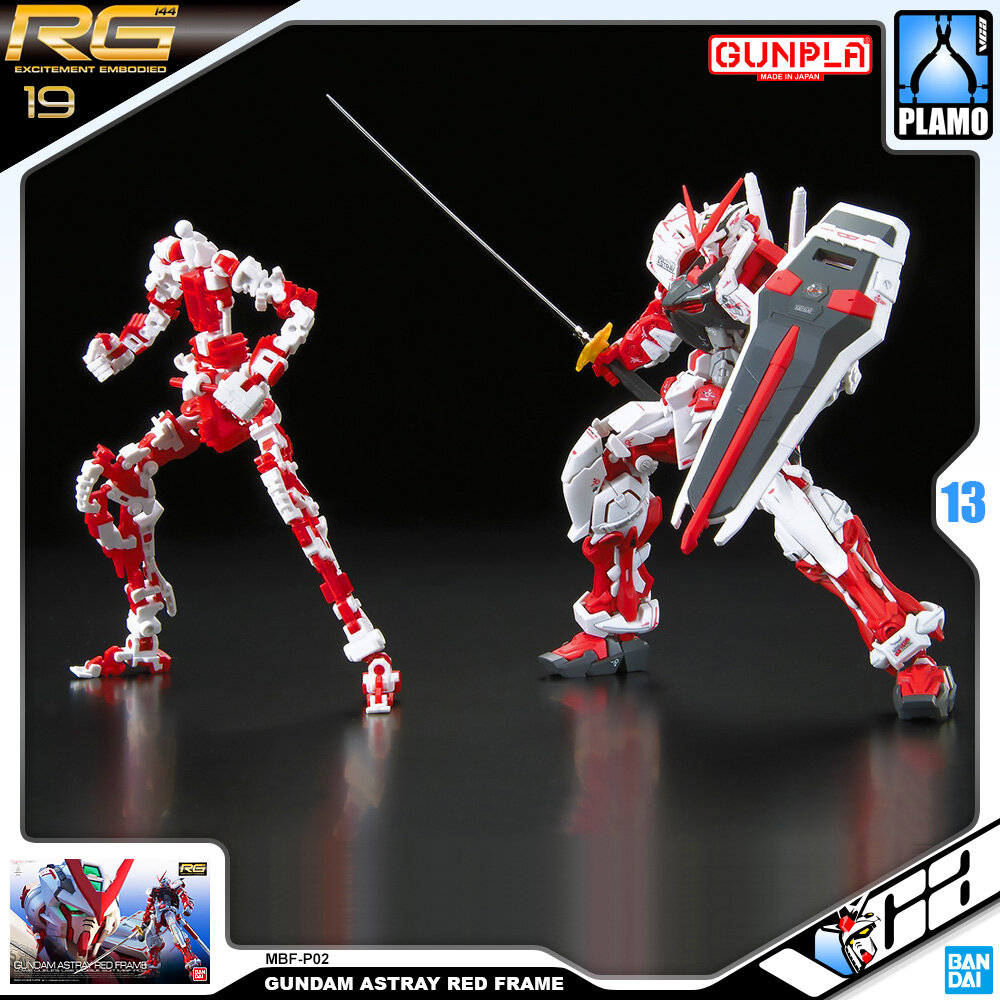 ⭐️ BANDAI GUNPLA REAL GRADE RG 1/144 GUNDAM ASTRAY RED FRAME ประกอบ หุ่นยนต์ โมเดล กันดั้ม กันพลา ของเล่น VCA GUNDAM