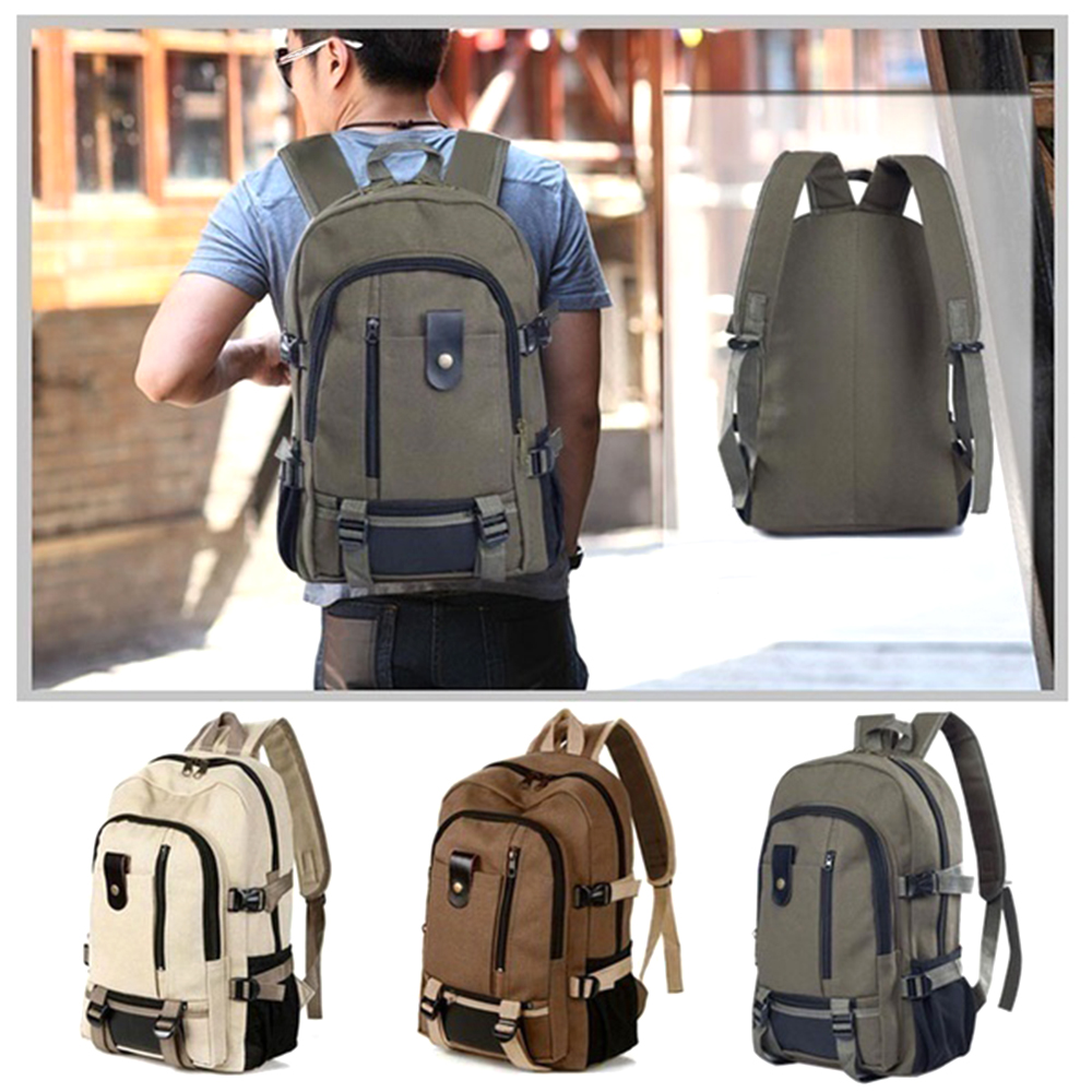 JIYAN2866ขนาดใหญ่ Rucksacks ปีนเขากีฬาชายกระเป๋าเดินทางกระเป๋าเป้ผ้าใบบุรุษเดินทางคู่กระเป๋าสะพายไหล่