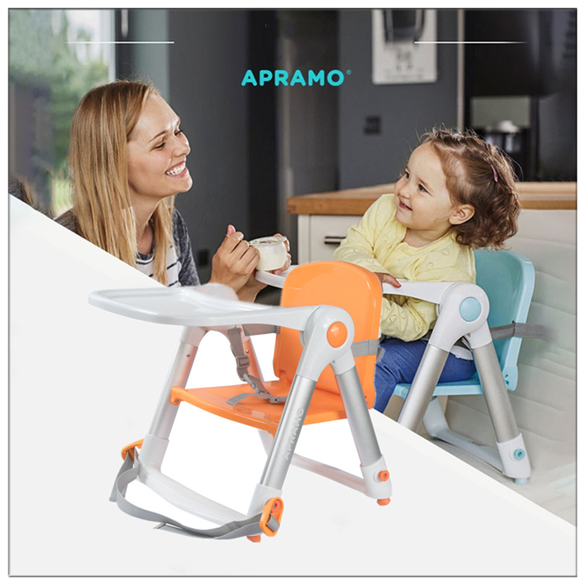 Apramo เก้าอี้ทานข้าวเด็กแบบพกพา เก้าอี้หัดนั่งเด็ก ของแท้ รุ่น Flippa ที่หัดนั่งเด็ก เก้าอี้กินข้าวพับเก็บได้
