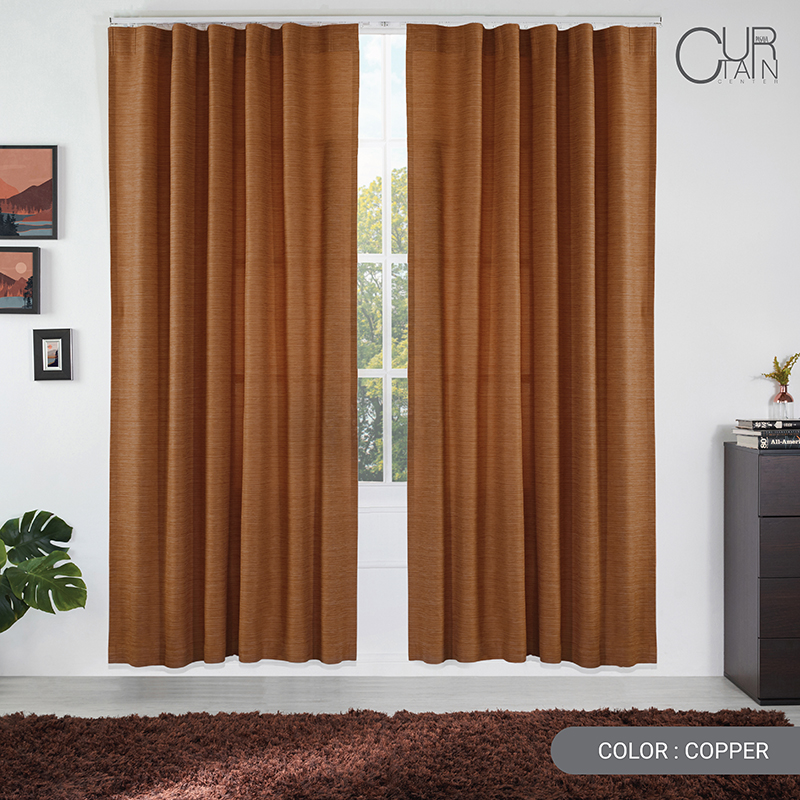 PASAYA ผ้าม่านกันไฟลาม - FILIGRANA (COPPER) ราคา 2,150 บาท*ส่งฟรี