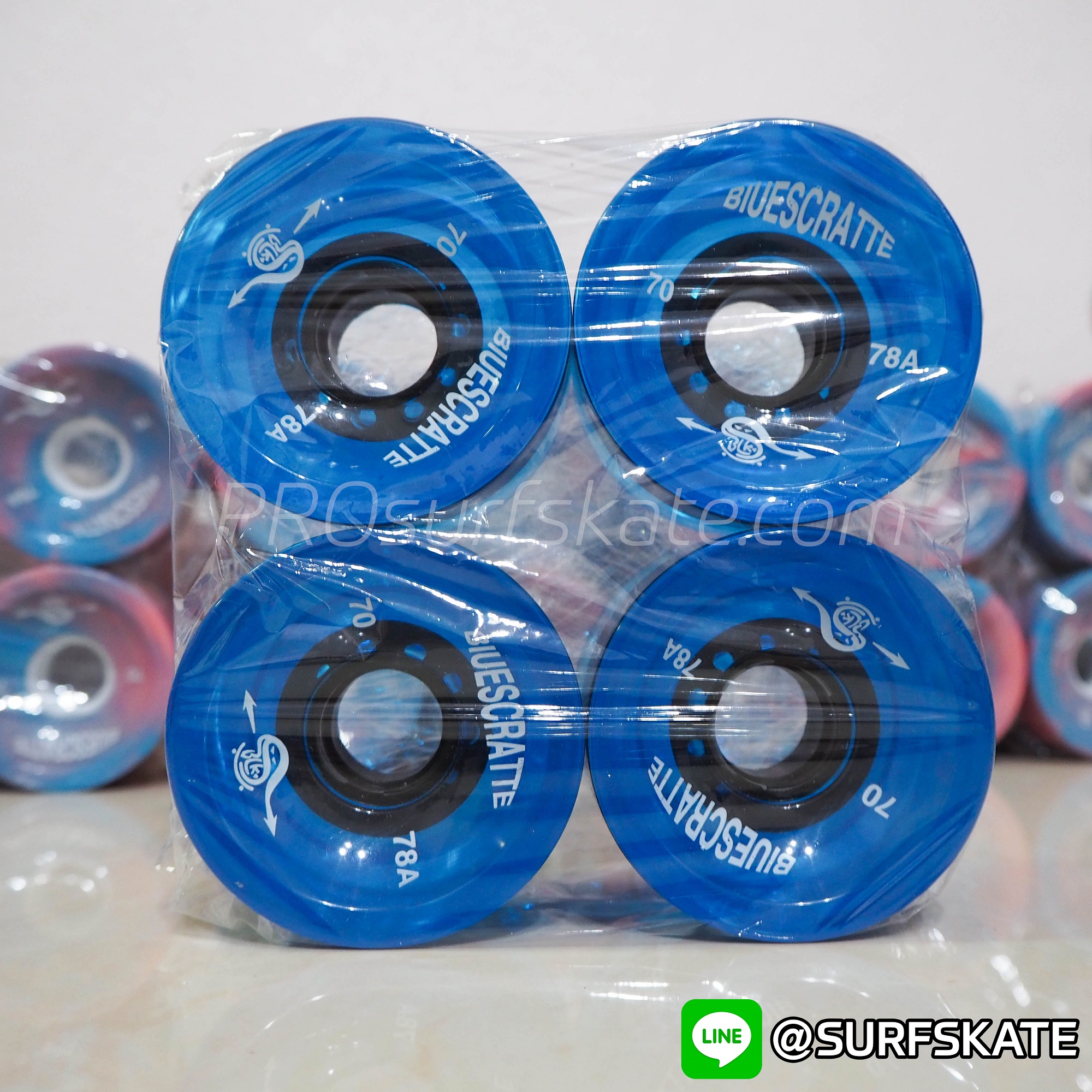 ล้อเซิร์ฟสเก็ต ล้อ Surfskate BLUESCRATTE WHEEL ขนาด 70x51mm 78A