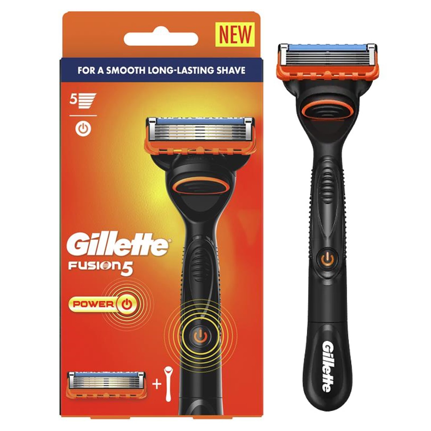 Gillette Fusion 5 Power Razor Each มีดโกนระบบสั่นรุ่นพิเศษ 5 ใบมีดสินค้านำเข้าจากออสเตรเลีย ราคา 1,550 บาท*ส่งฟรี