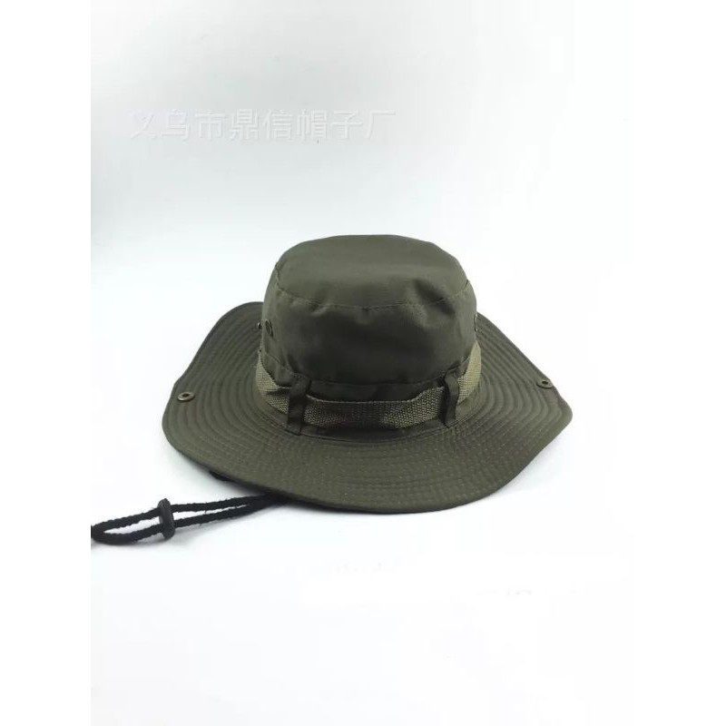 หมวกเดินป่า หมวกกันแดด หมวกแฟชั่น หมวกทหาร หมวกปีกกว้าง หมวกบัตเก็ต ใส่ได้ทั้งสองด้าน มีสายคล้อง ใส่ได้ทั้งชายหญิง