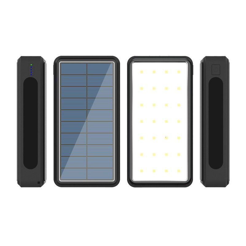 Discount80000mAh Wireless Solar Power Bank External Battery PoverBank 4USB LED Powerbank Portable Mobile Pho