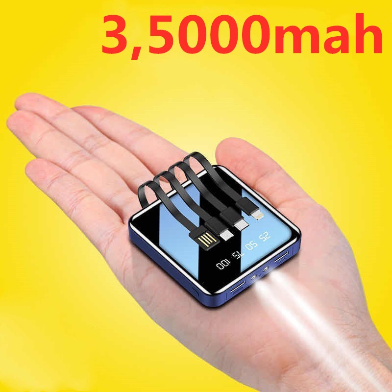 Power Bank 3.5000mAk QC 3.0 แบตสำรองชาร์จเร็ว Fast Quick Charge แท้ ของแท้ 100% (สินค้าขายดี พาวเวอร์แบงค์ เพาเวอร์แบงค์ แบตสำรอง บาง เบา ชาร์จเร็ว)