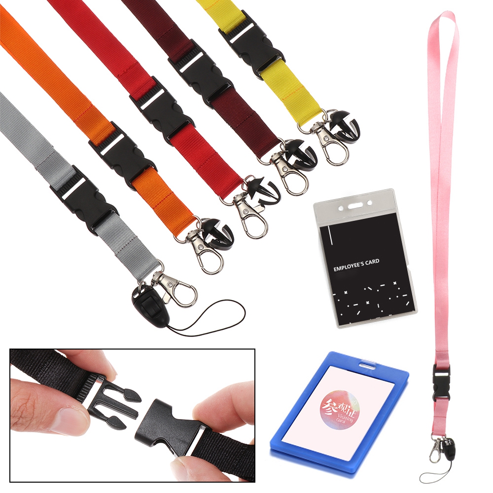 VHOIC Pure Color Personality ID Card Rope Fashion Keys Gym Holder Mobile Phone Straps Neck Strap Mobile Phone Lanyard