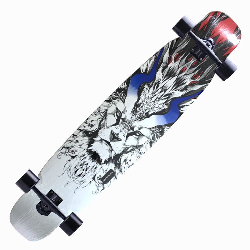 Hot Sale Skateboard สเก็ตบอร์ด longboard ลองบอร์ด (ฟรี! กระเป๋าอุปกรณ์ครบชุด) เมเปิลแคนาดาแท้ 8 ชั้น สเก็ตบอร์ดยาว Freestyle longboard ราคาถูก เซิร์ฟสเก็ต