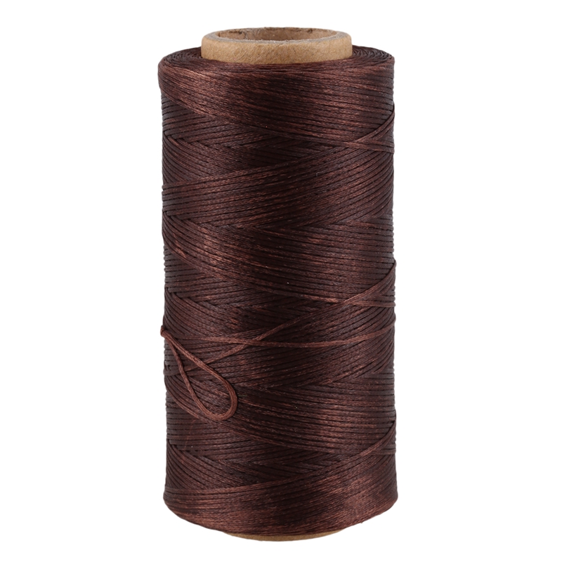 260m 150d 1mm leather sewing waxed wax thread hand needle cord craft diy new color:light brown
