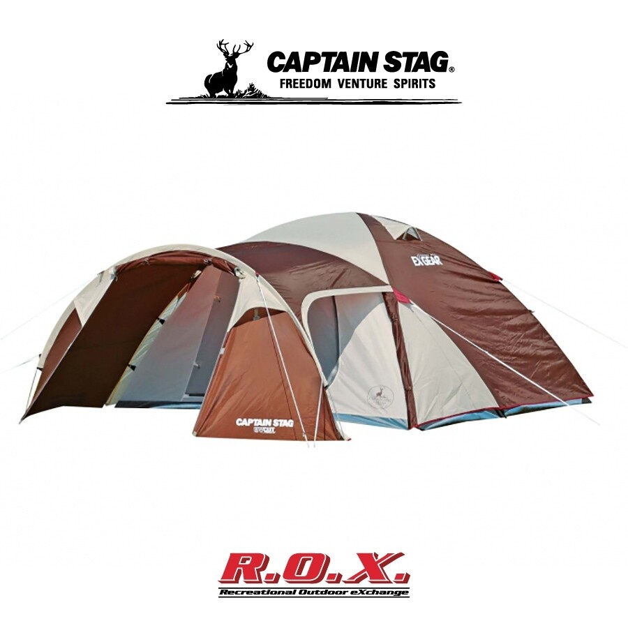 CAPTAIN STAG EXGEAR 2 ROOM DOME 270 FOR 4-5 PEOPLE เต็นท์นอน 
