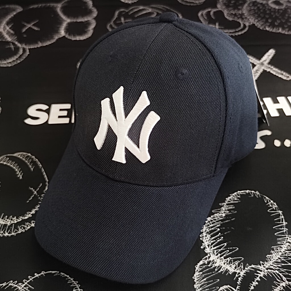 หมวกแก๊ปNY NEWYORK หมวกทรงเบสบอลคุณภาพHI-ENงานปักโลโก้