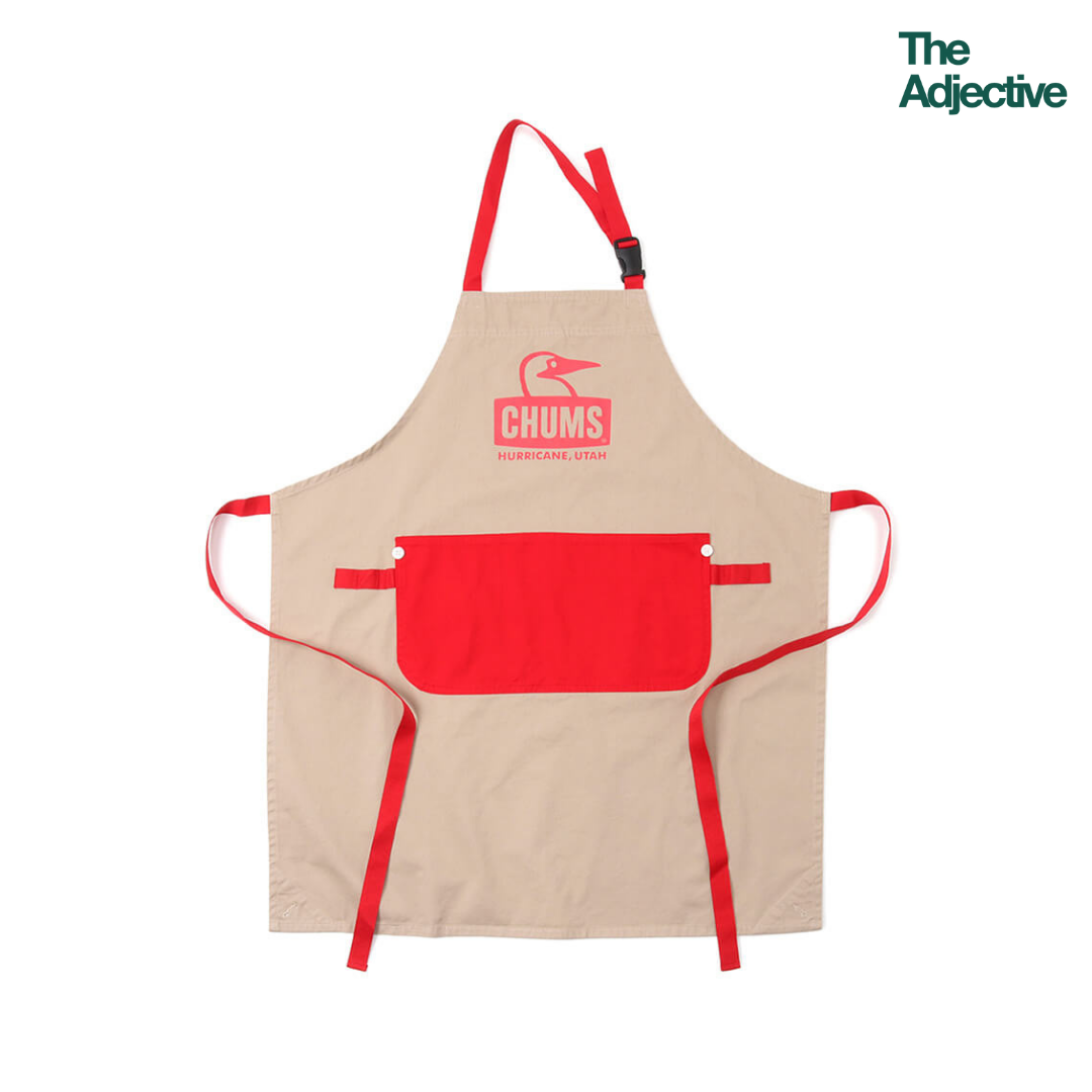 CHUMS Booby Face Apron / ผ้ากันเปื้อน แคมป์ปิ้ง camping unisex สีสันสดใส สไตล์ญี่ปุ่น ผ้าฝ้าย อุปกรณ์แคมป์ปิ้ง ชัมส์ ราคา 1,990 บาท*ส่งฟรี