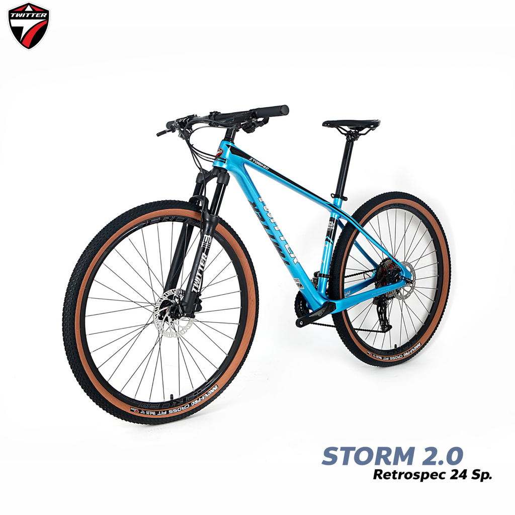 จักรยานเสือภูเขา TWITTER STORM 2.0 เฟรมคาร์บอน 24SPD ราคา 18,900 บาท*ส่งฟรี