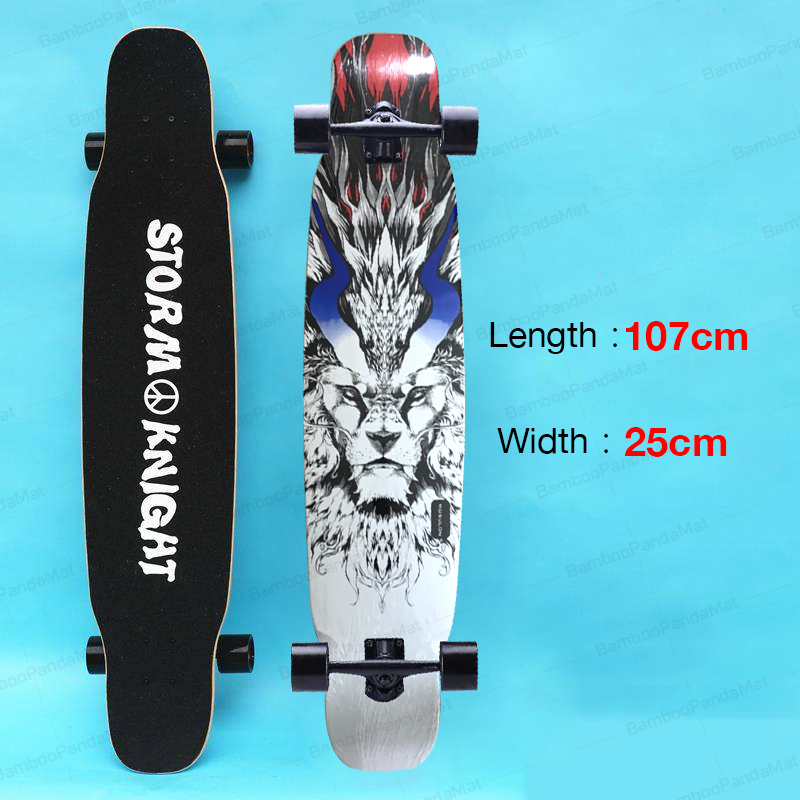 Skateboard ลองบอร์ด Longboard Skateboard (ฟรี! กระเป๋าและอุปกรณ์ครบชุด) ส่งจากไทย3 วันได้รับของ กระดานยาวสเก็ตบอร์ดมืออาชีพ เริ่มต้นผู้ใหญ่วัยรุ่น