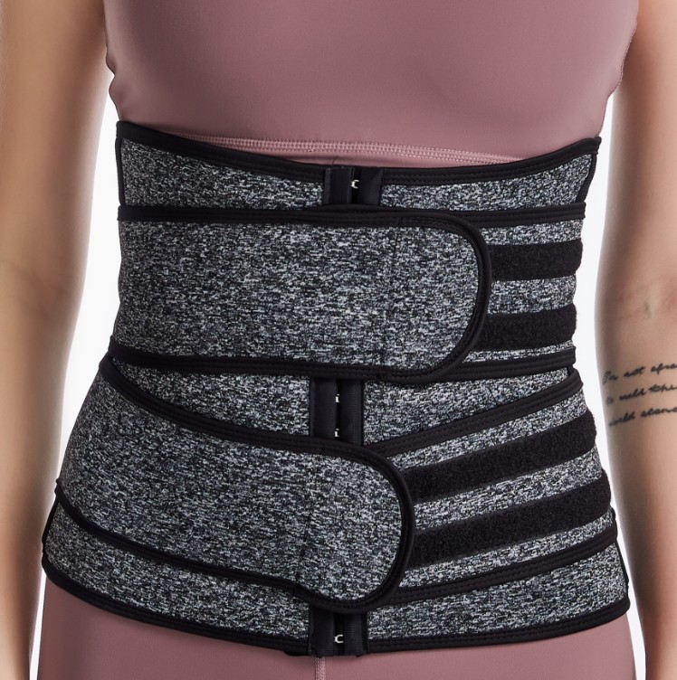 Factory outlet amazon bind belt model body sweating waistband gather neoprene belly in thin body