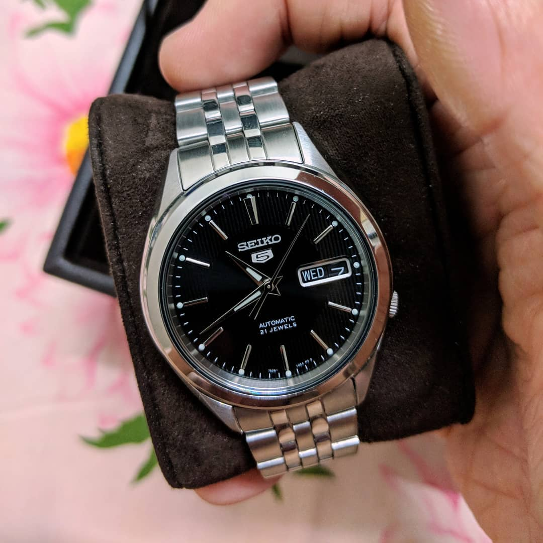 Seiko 5 cheap snkl23 blue dial