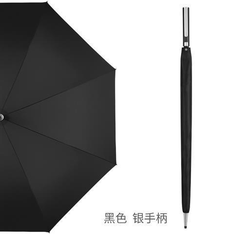 ซ้ายทั้งหมดร่มด้ามยาวร่มขนาดใหญ่คู่ขนาดใหญ่ฝนsร่มตรงจับร่มสีดำยาวจับร่มผู้ชายเทคโนโลยีสีดำ-