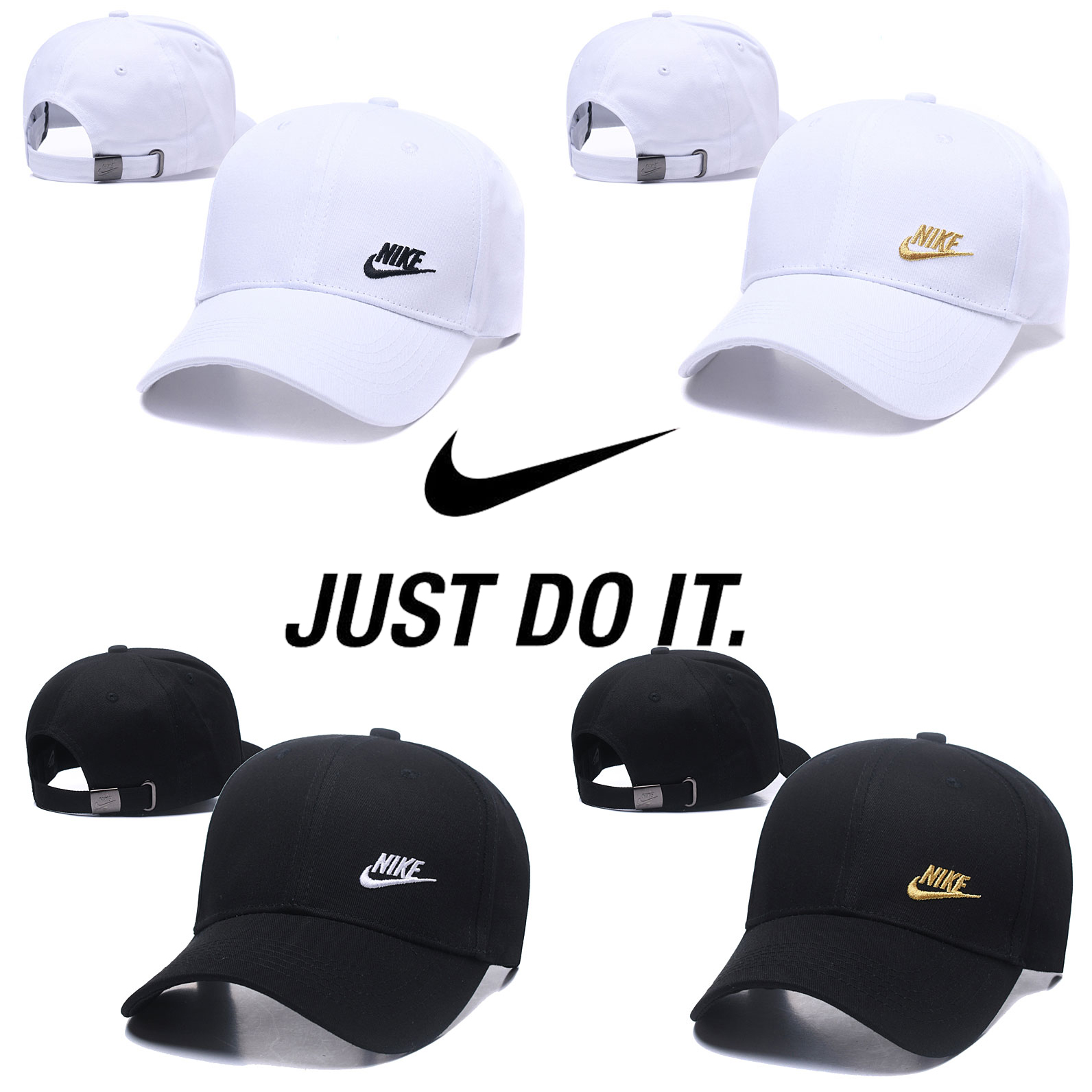 Nike ของแท้100% Classic Logo หมวกแก๊ปผู้ชาย หมวก หมวกแก๊ป หมวกเบสบอล ดวงอาทิตย์หมวก หมวกกีฬา