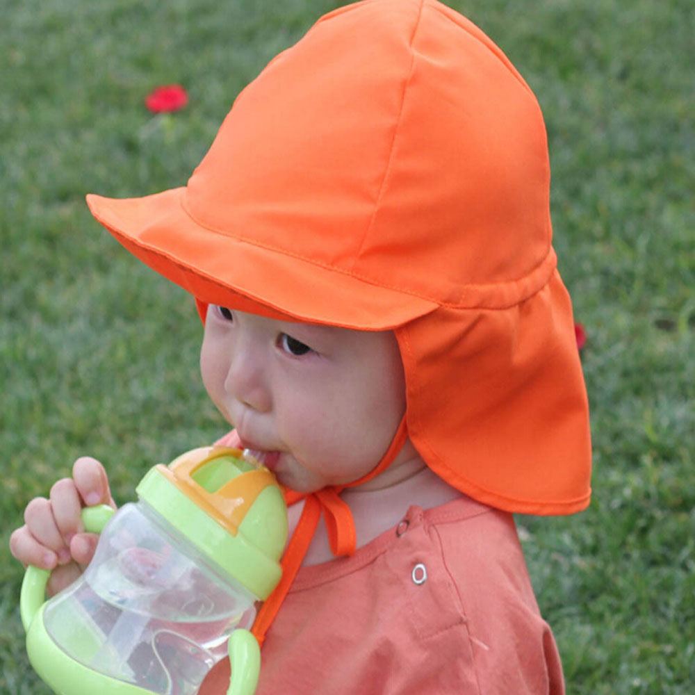 ZCGMVIA ผ้าฝ้าย UPF50เด็กหมวกชายทะเลกลางแจ้งฤดูร้อนถังเด็กทารกหมวกอาบแดดหมวกหมวก