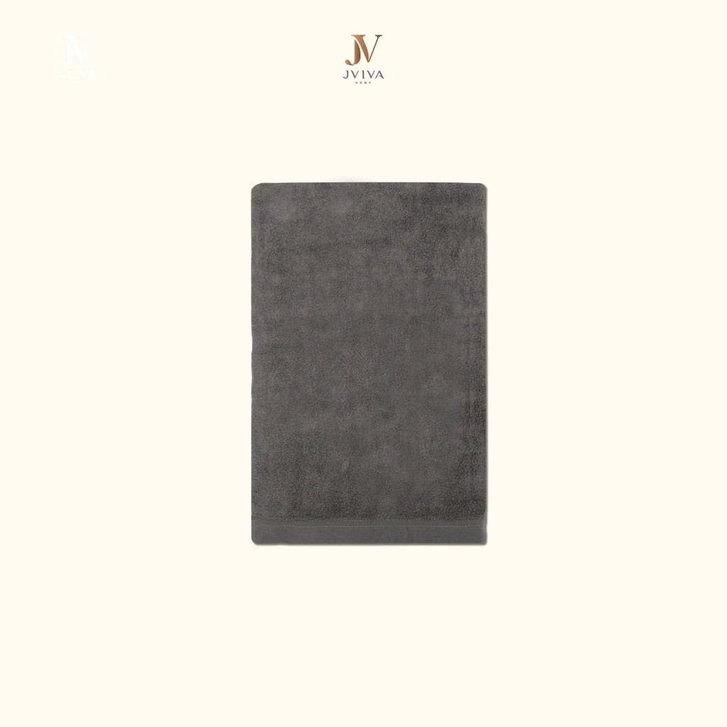 Jviva - ผ้าขนหนูใยไผ่100% (Natural Bamboo Towel) เช็ดผม (15x30 นิ้ว)