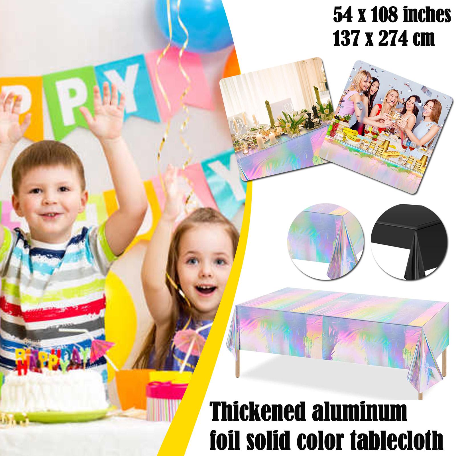 Plastic table cover disposable table cloth 137x274cm 54x108inch party tablecloth supplies p2n9