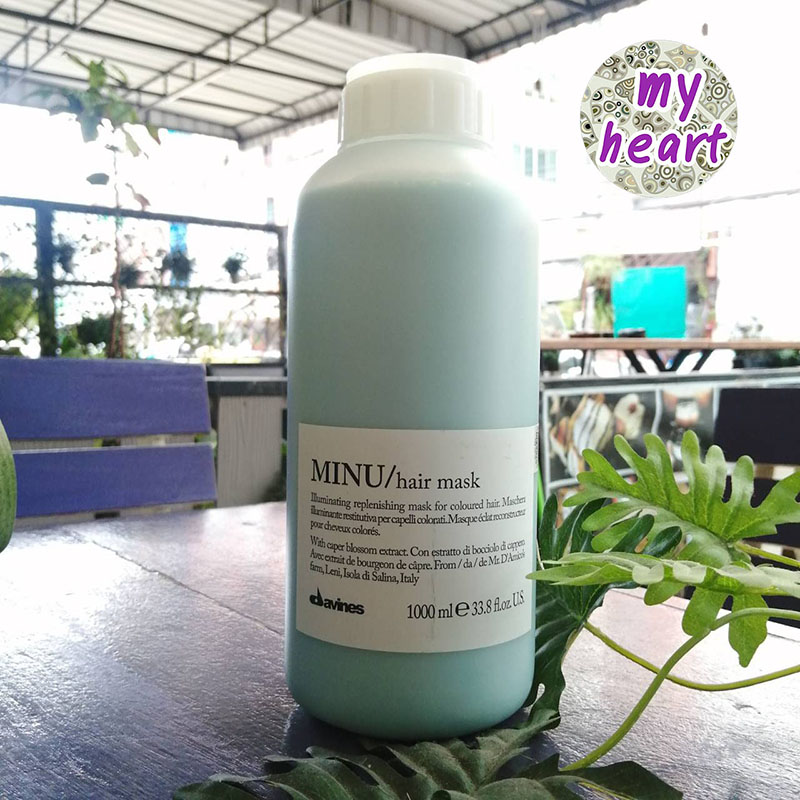 Davines Minu Hair Mask 1000 ml ทรีทเม้นท์ สำหรับผมทำสี ราคา 3,320 บาท*ส่งฟรี