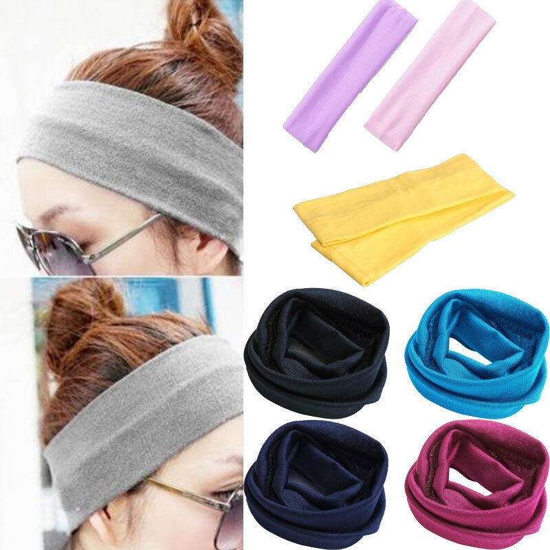 Women Sports Gym Stretchy Headband Stretch Hair Tie