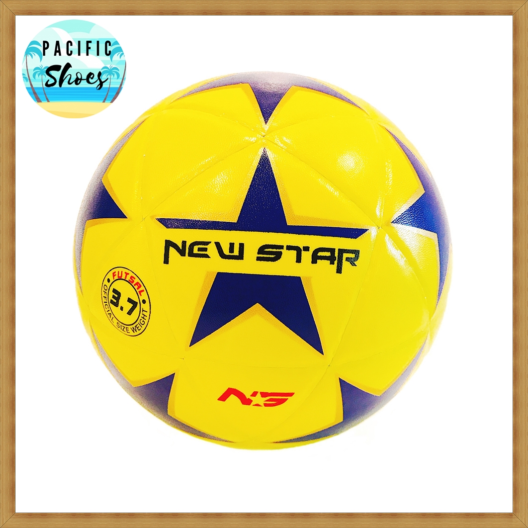 FBT ลูกฟุตซอลหนังอัด เบอร์ 3.7 รุ่น New Star (NS) by Pacific Shoes