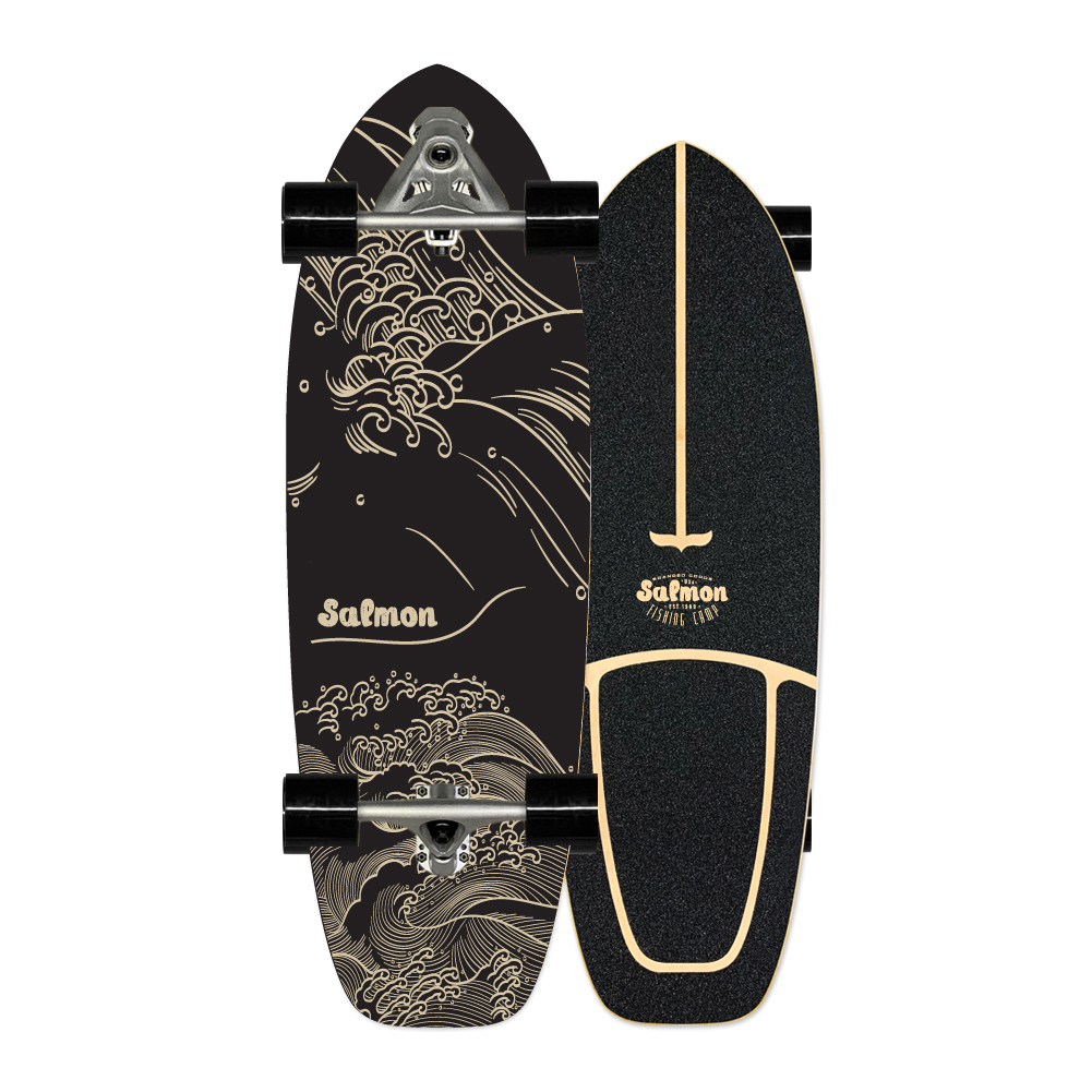พร้อมส่ง !! SurfSkate CX7 ทรัคสปริงค์ Salmon Surf Skateboard ขนาดบอร์ด 30-32 นิ้ว