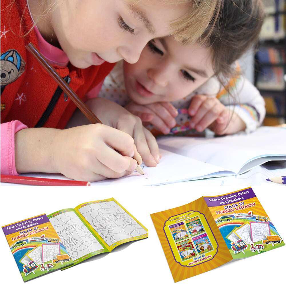 WASTELAND BEAUTY Child Early Education English Puzzle Coloring Book Graffiti Digital Painting