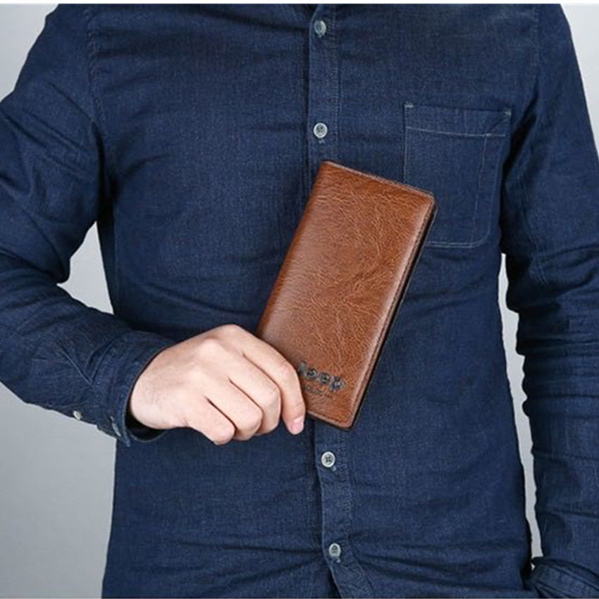 รูปภาพรายละเอียดของ ใหม่! แฟชั่นผู้ชายคลาสสิกนุ่มยาวยี่ห้อ PU กระเป๋าหนังกระเป๋าสตางค์ bifold กระเป๋าคลัทช์ชายกับผู้ถือบัตร New! Fashion Classic Men Soft Long Brand PU Leather Bifold Wallet Purse Male Clutch Bag with Card Holder-0600