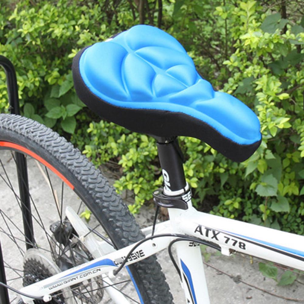 LINNANZHUBING New Comfortable Outdoor Soft Gel Cushion Silicone Saddle Cover Bike Seat Pad Cycling
