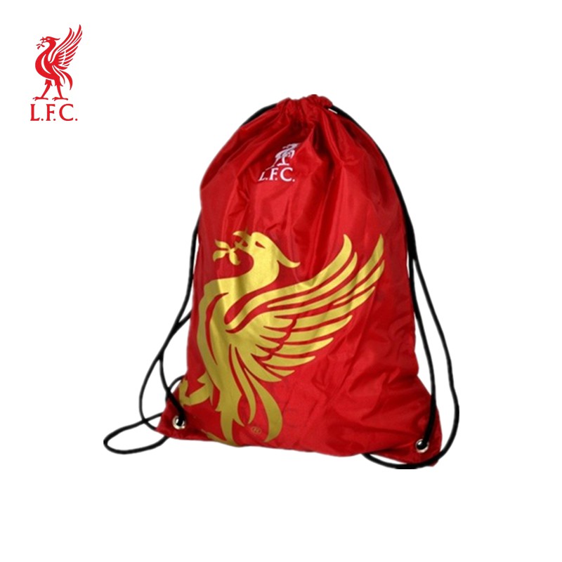Liverpool F.C. Gym Bag ถุงแบบพกพากีฬาลิเวอร์พูล กระเป๋าผ้าใบกีฬาลิเวBundle Pocket Drawstring Bags