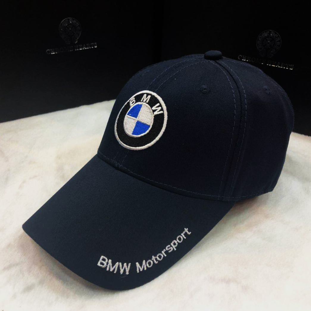 หมวกแก๊ป หมวกแก๊ปแฟชั่น BMW ราคาถูก ผ้าใยสังเคราะห์ ดำ ขาว น้ำเงิน แดง AA17