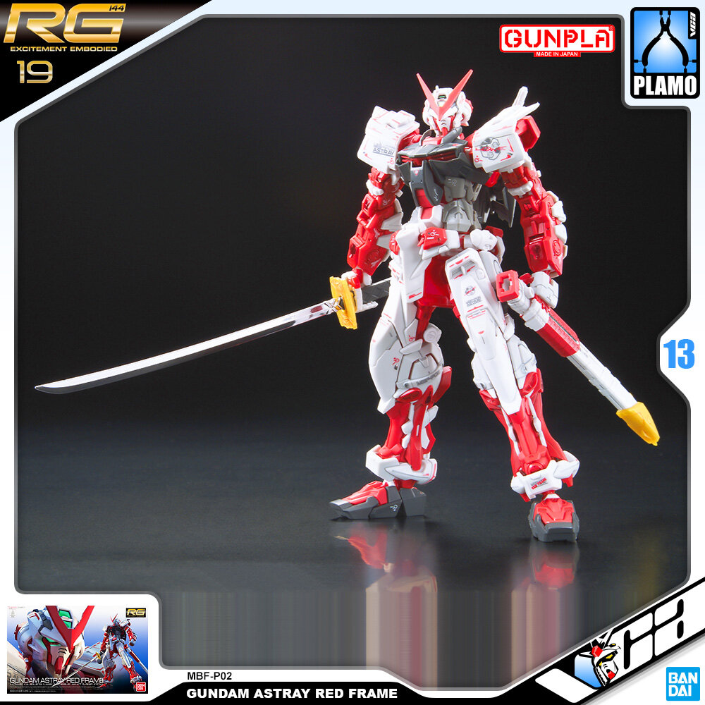 ⭐️ BANDAI GUNPLA REAL GRADE RG 1/144 GUNDAM ASTRAY RED FRAME ประกอบ หุ่นยนต์ โมเดล กันดั้ม กันพลา ของเล่น VCA GUNDAM