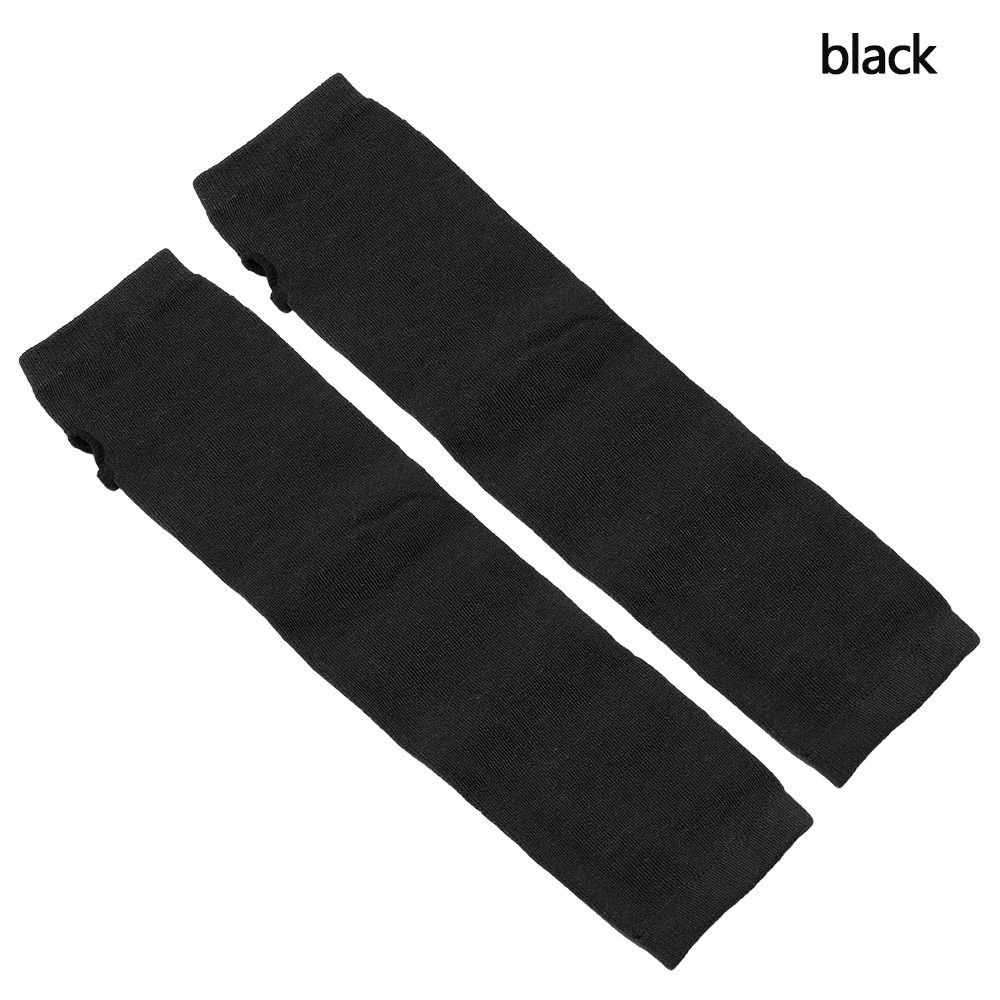 OKDEALS Women Girls Knitted Cotton Long Sleeve Handschoenen Elbow Mittens Wristband Arm Warmer Fingerless Long Gloves - 9
