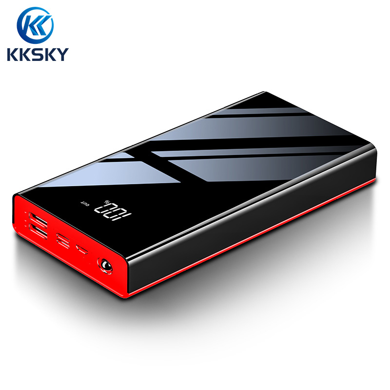 KKSKY ความจุ Power bank  30000mAh ของแท้ 100% LED LCD With Flash Light Power Bank ถือง่าย ท่องเที่ยว แบต เพาเวอร์แบงค์ Quick Charge 2.0