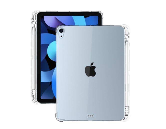 เคสใสกันกระแทก  เคสใสกันกระแทกมีช่องใส่ปากกา ไอแพด แอร์4 (2020) หน้าจอ10.9 นิ้ว TPU CASE Shockproof For iPad Air4 (2020) 10.9" Clear