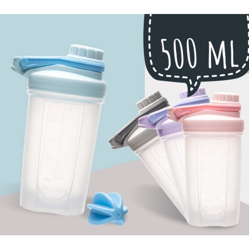 แก้วเชคโปรตีน คอลลาเจน เครื่องดื่มม ,Blender Bottle, แก้วเชค Carry me ฝาหมุน พร้อมบอลพลาสติก