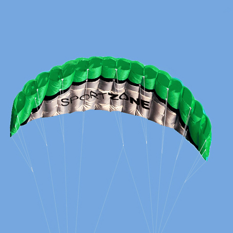 YITN 2.5M Dual Line 4สี Parafoil Parachute กีฬาว่าวชายหาดของเล่นว่าวบิน