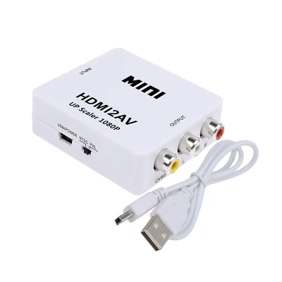 กล่องแปลง HDMI to AV (RCA) หัวแปลง HDMI เป็น AV ( HDMI to AV converter) ตัวแปลงสัญญาณ HDMI2AV#T4 (2)